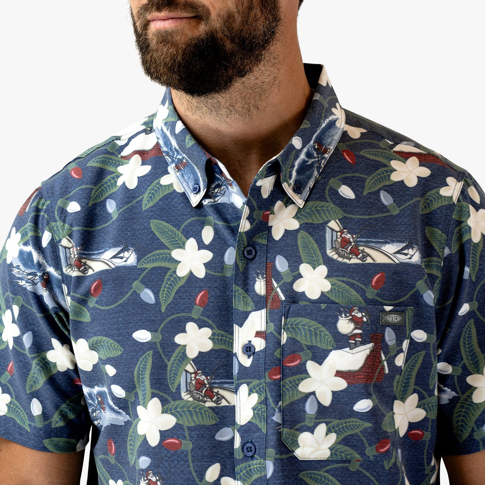 Boatbar SS Button Down Shirt | Midnight