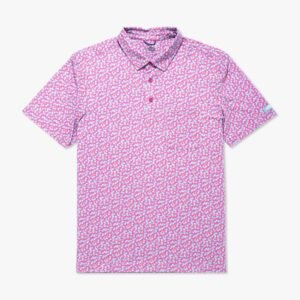 Qualifier Printed Performance Polo Shirt | Quiet Tide